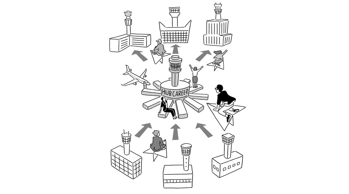 ハブ空港になぞらえた「ハブキャリア」